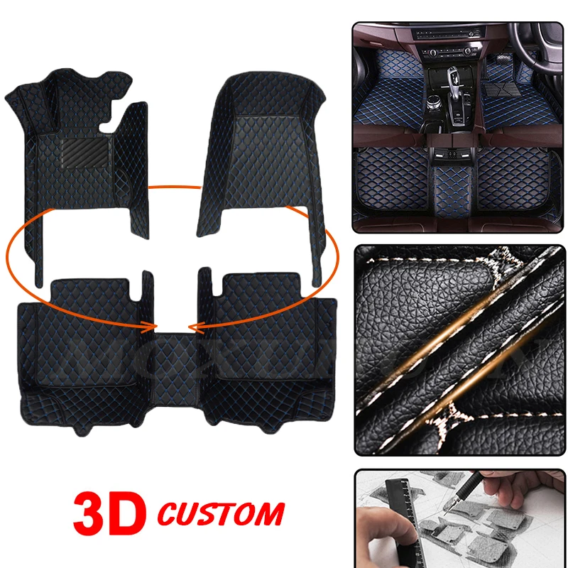 

MOXUHUAN 5D Custom Diamond Car Leather Floor Mats 100% For DS All Models DS-5 DS-6 DS-5LS Auto Accessories Styling Carpet Cover