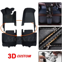 5D Custom Diamond Car tappetini in pelle 100% per Kia tutti i modelli Rio Sportage Cerato K2 K3 K4 K5 Carnival accessori Auto