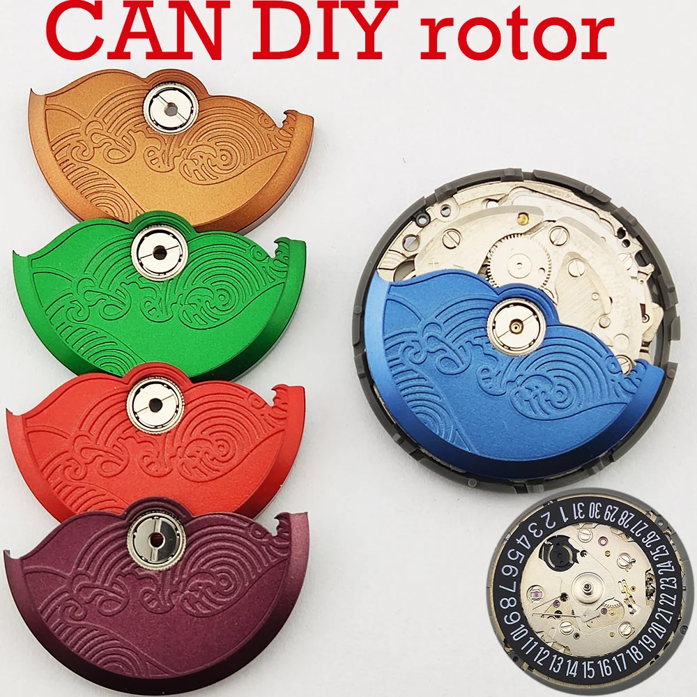 

Механизмы часов NH36 NH35, индивидуальные роторы с качающимся грузом, подходят для механизмов NH34 NH35 NH38 NH39 4R 6R, замена совместимых деталей