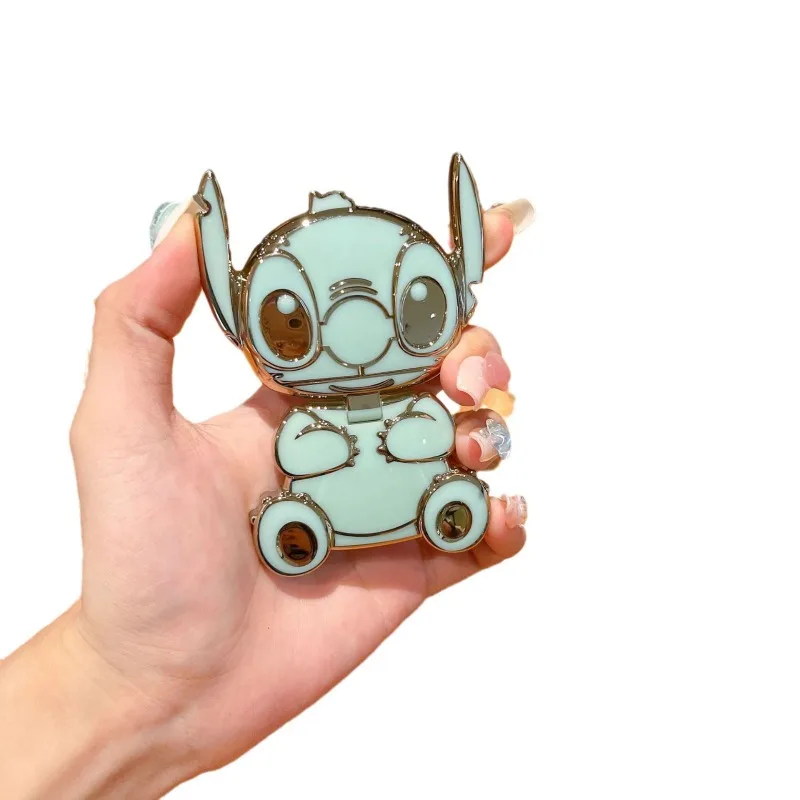 Anime Lilo & Stitch Cartoon Cute Back Adhesive Phone Case Stand Rotating Portable Folding Makeup Artifact Desktop Watch Stand