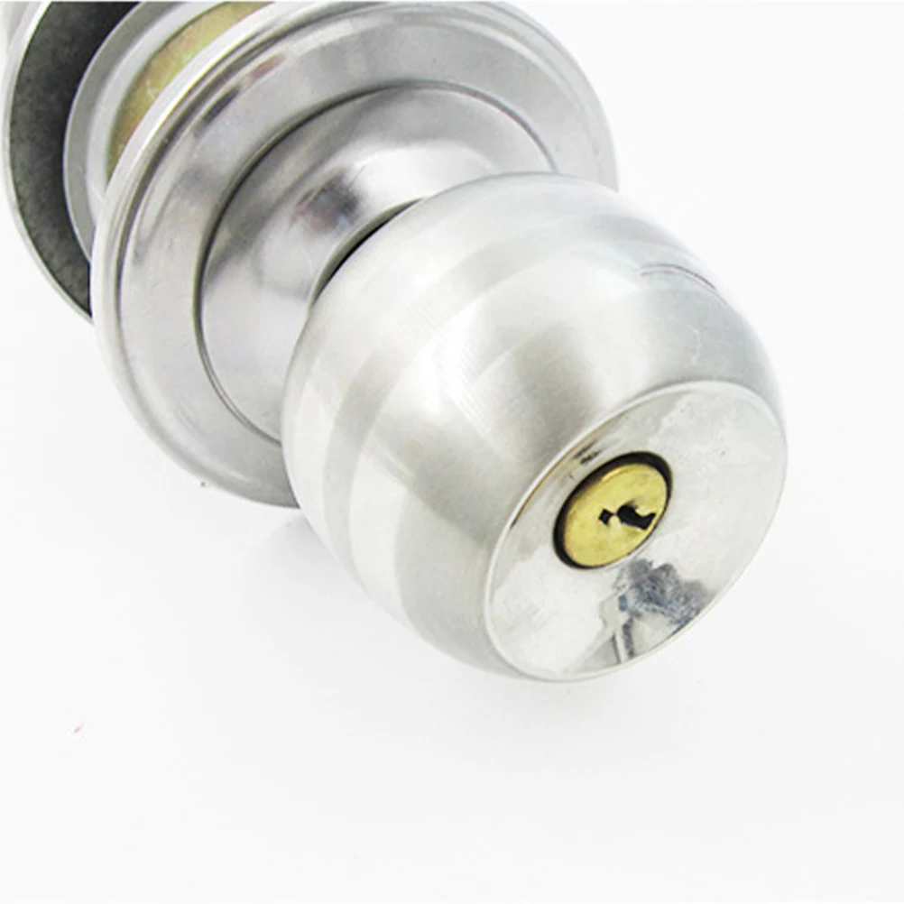 

Stainless Steel Door Lock Ball Shape Premium Anti rust Easy Install Interior Bedroom Bathroom Security Knob Hardware