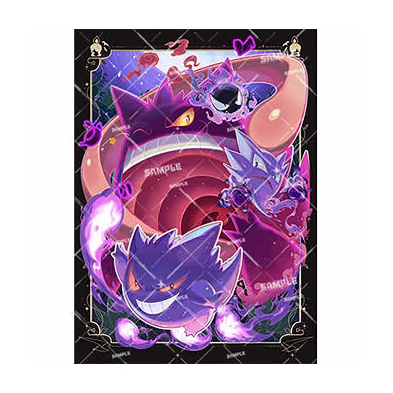 

50pcs/set Gengar G-Max Gengar Haunter Gastly Flash Card Sleeve PTCG Anime Game Collection Card Protective Cover Gift Toy 66*91mm