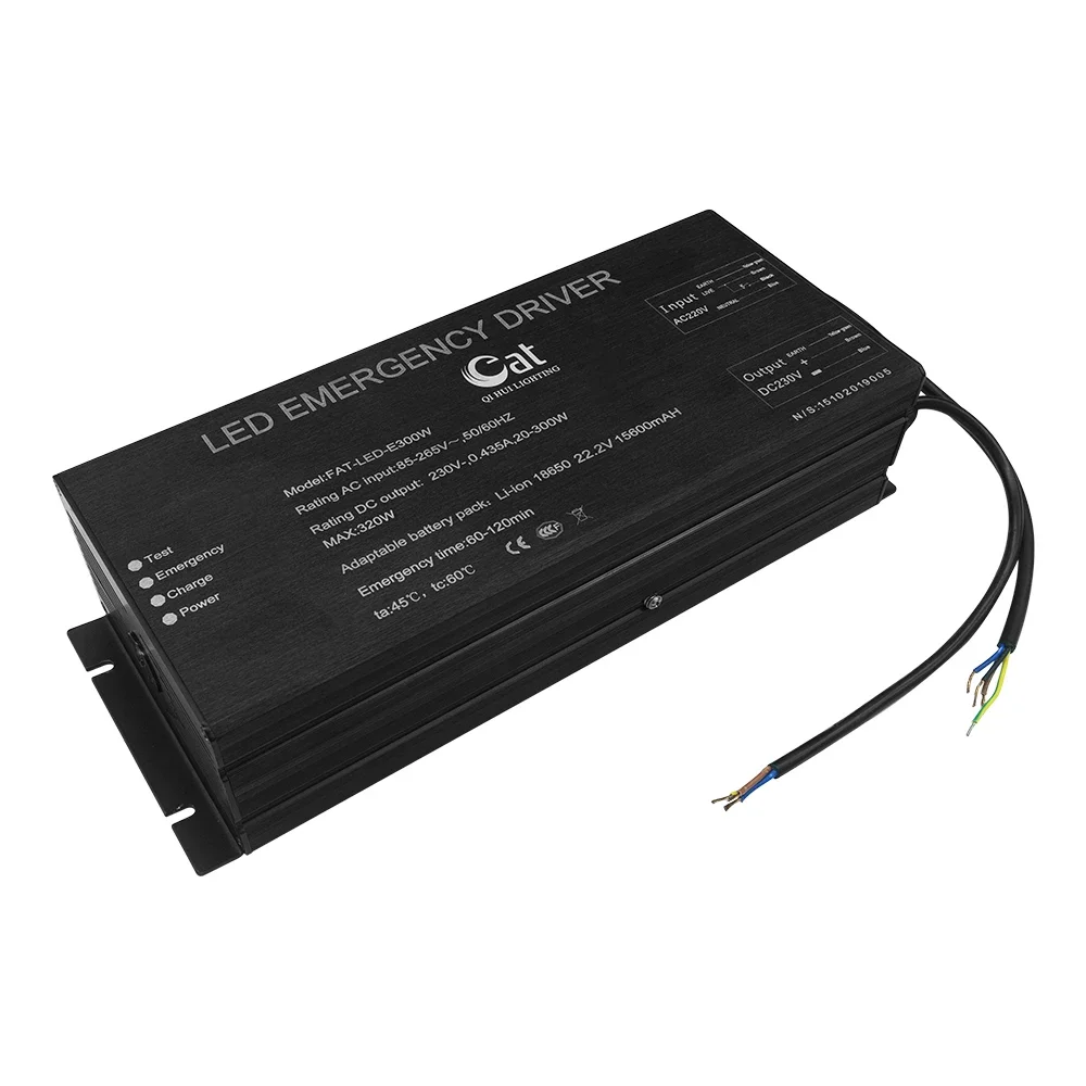 Hot Selling IP30 DC230V LED Emergency Kit  Aluminum LED Driver with Lithium-ion Battery For 10~200W LED Light