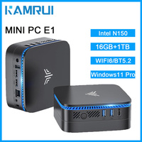 KAMRUI Mini PC Intel N150 16GB DDR4 1TB M.2 SSD Up to 3.6GHz Windows11Pro WIFI6 BT5.2 HDMI+DP 4K Disply Mini Desktop Computer