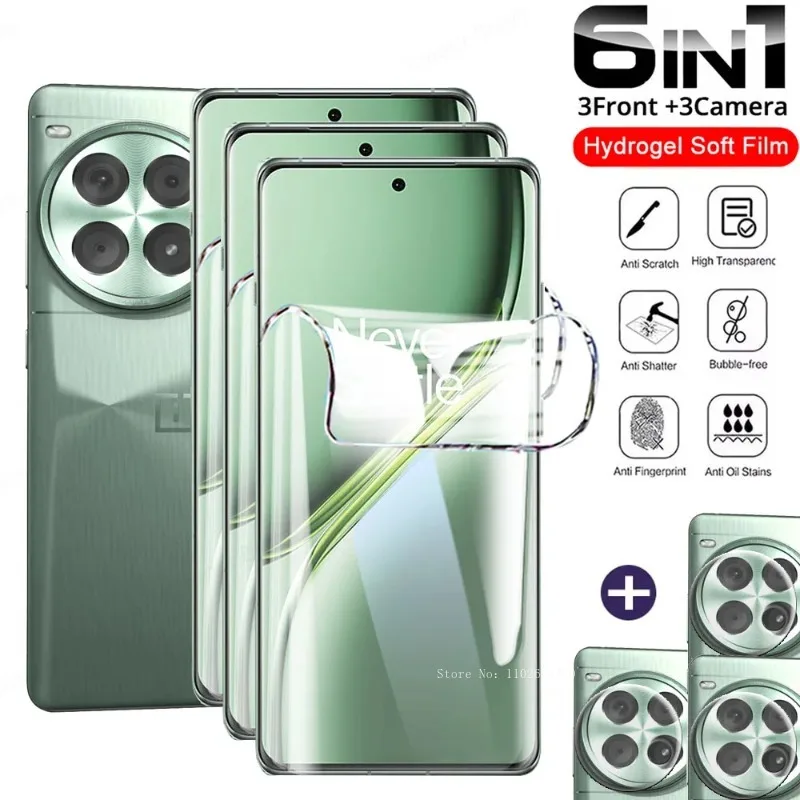 6in1 Hydrogel Film For OnePlus ACE 3 Pro ACE3 Lens Film For OnePlus ACE 3V 2V Racing Screen Protector For OnePlus ACE 2 ACE2 Pro