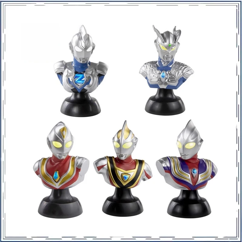 

Ultraman Ultraman Tiga Blind Box Glow in The Dark Bust Anime Figures Action Figure Collection Ornament Model Toys