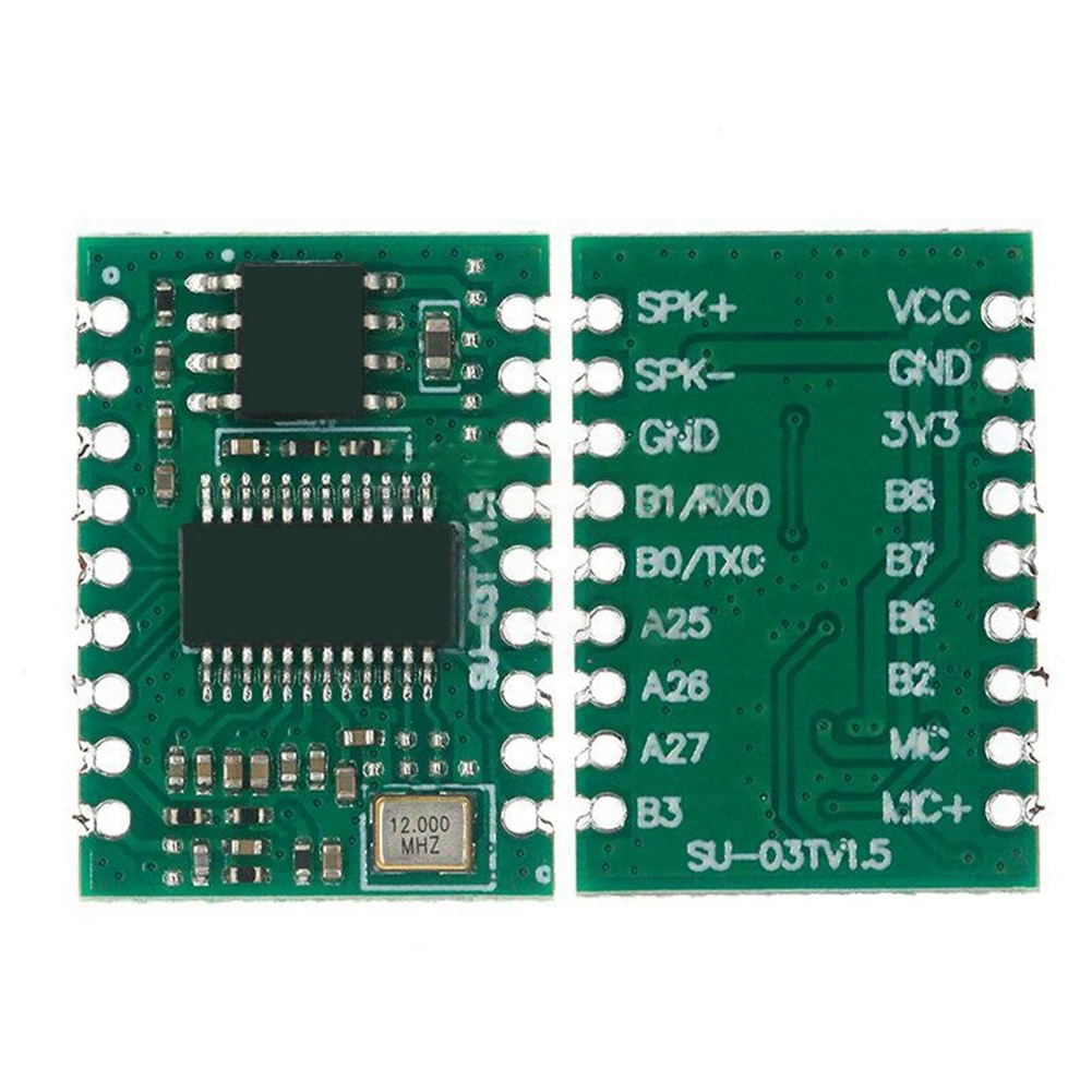 B14C AI Intelligent Offline Voice Recognition Module SU-03T1(5Pcs) For Embedded DIY Smart Home Projects Voice Control Module