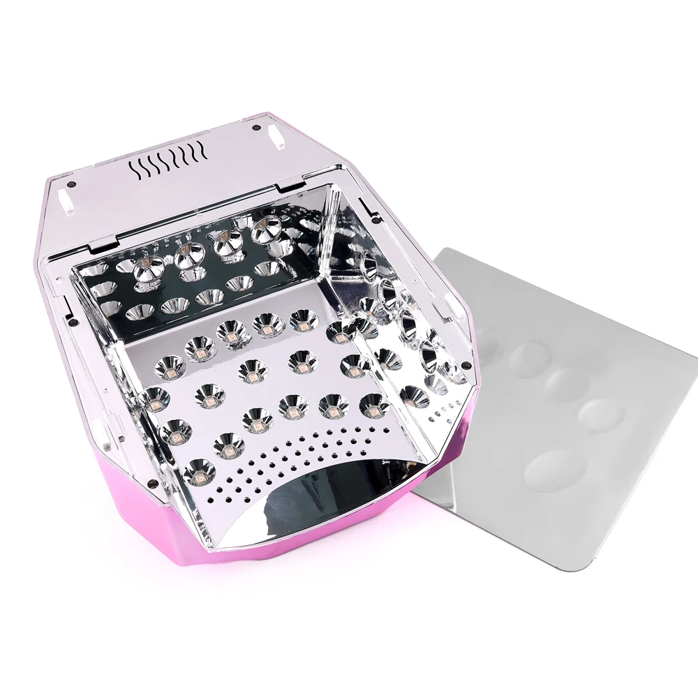 2025年サロン用コードレスネイルドライヤー マニキュア プロ仕様 メタルベース 98W ワイヤレス充電式 UV LED ネイル硬化ランプ