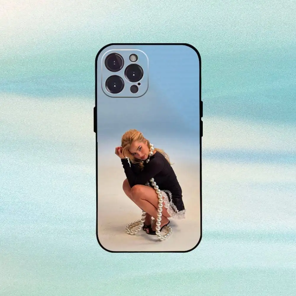 Obsessed Singer Addison Rae Phone Case For iPhone 16,15,14,13,12,Plus,Pro Max, 5G Others Soft Black Cover