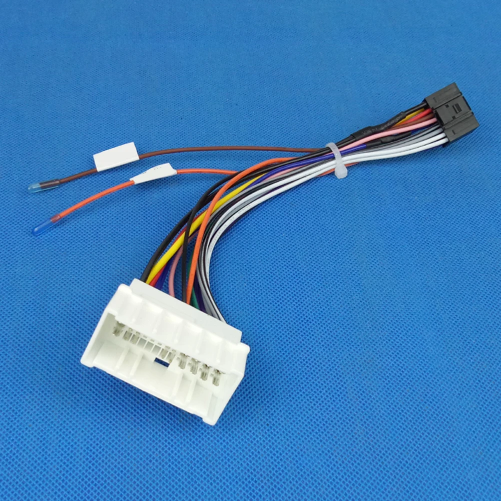 Car Audio Wiring Adapter 24Pin Input 16Pin Output Compatible with For Hyundai 2006-2012 and For Kia 2005-2009 Models