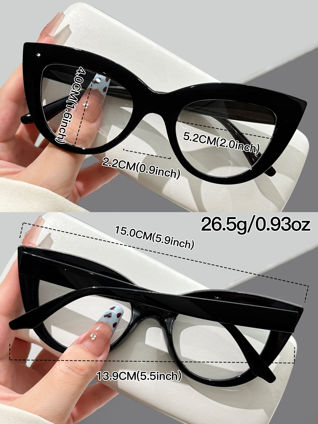 1 stuk retro zwart dik frame k - Girl Fashion Street recensie en prijs