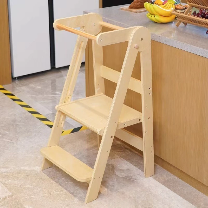 Children's washing foot stool Baby Montessori learning tower Anti-drop hand stool Foldable