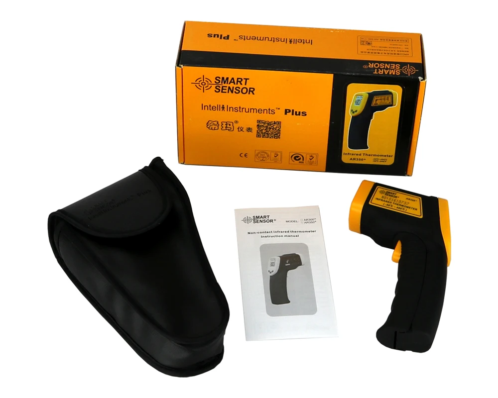 

AR350+ Smart Sensor Temperature Measuring Meterigh precision -50C~480C Non-contact Hand Measuring gun