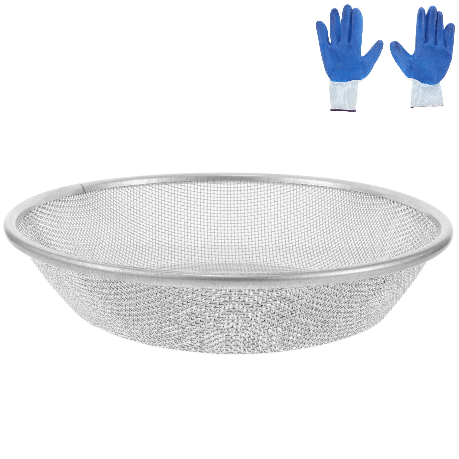 

Garden Sieve 30cm Soil Sand Sifter Stainless Steel Compost Screen Filter for 5 Gallon Bucket Dirt Rocks Sifting Tool