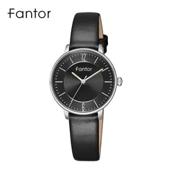 Fantor Elegant Luxury Casual Brand Women Watch Ladies Quartz Wristwatch Luminous Hand Leather Watch for Woman