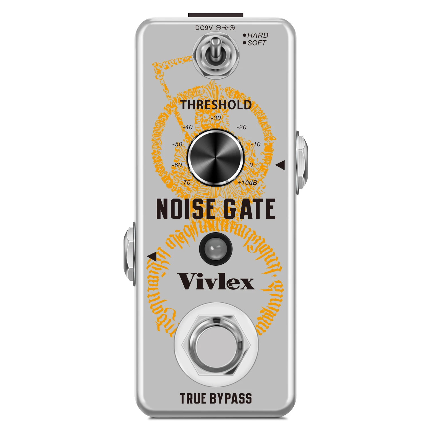 Vivlex LEF-319 Guitar Noise Gate Pedal Noise Killer Pedals Noise Suppression Effects For Electric Guitar Hard Soft 2 Modes