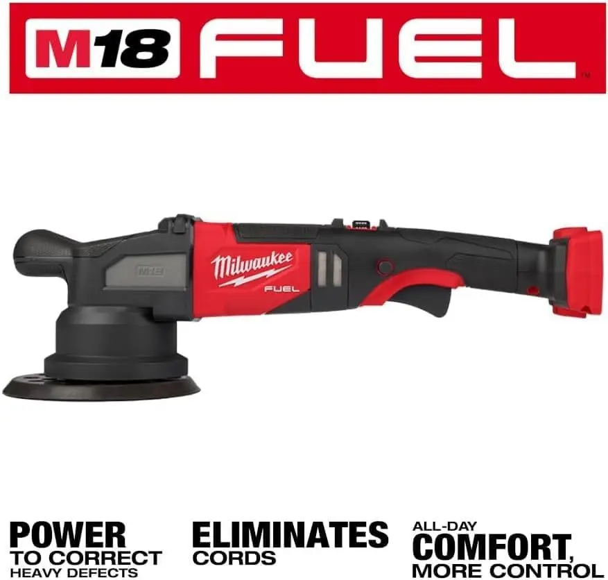 . M18 Fuel 21Mm Random Orbital Polisher - No Charger, No Battery, Bare Tool Only