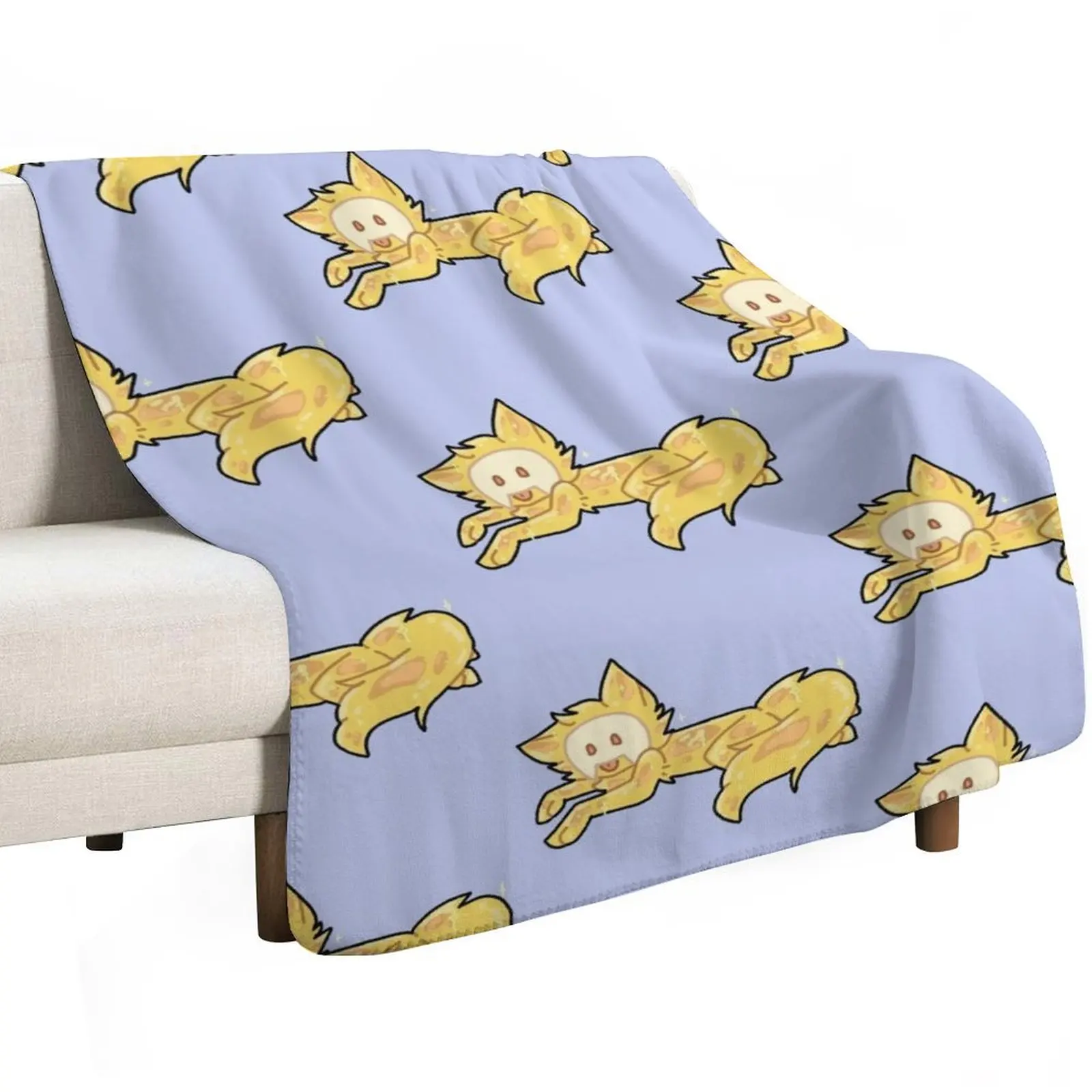 Slime pup (Laying) Throw Blanket Custom Travel Moving Soft Big funny gift Nap Blankets