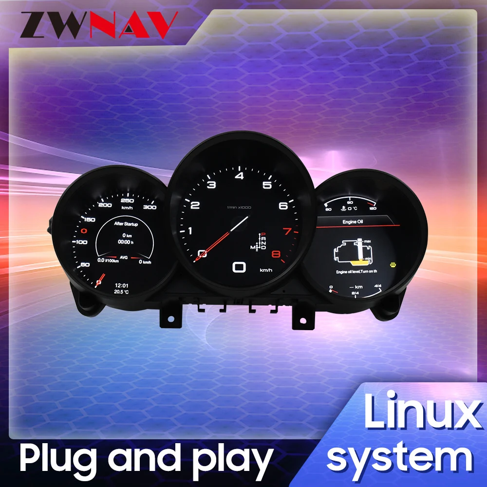 

Digital Dashboard Cluster For Porsche Cayman Boxster 981.1-987.2 2005-2012 LCD Instrument Panel Cockpit Speedometer Dashboard