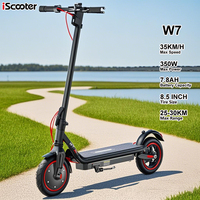 iScooter W7 Foldable Adult Electric Scooter E-Scooter 35 KM/H Electric Kick Scooter 350W Skateboards 36V 7.8Ah Kickboard