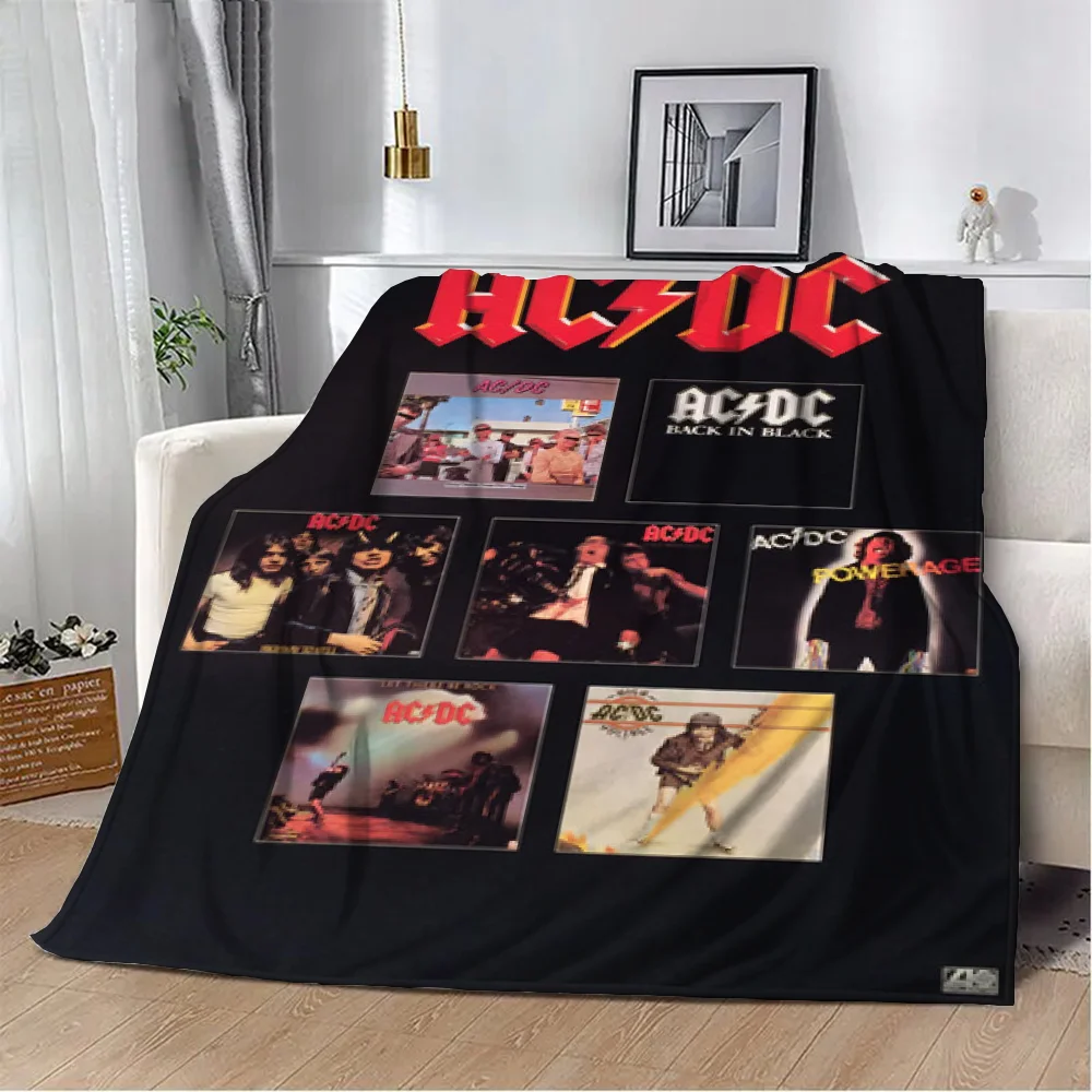 Nap Blanket for Sofas A-ACDC Fluffy Soft Blankets & Throws Designer Throw Blanket Sofa Home Interior Luxury Bedding King Size