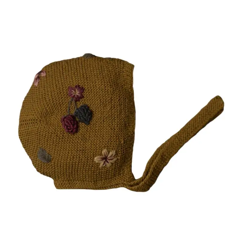 2024 Clibeso Winter Children Accessories Kids Vintage Embroidery Baby Hat Toddlers Boutique Design Headband Infant Outdoor Stuff