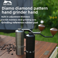 MOUNTAINHIKER GOPEAK Upgrade Manual Coffee Grinder Professional Stainless Steel Adjustable Manual Burr Coffee Bean Grinding