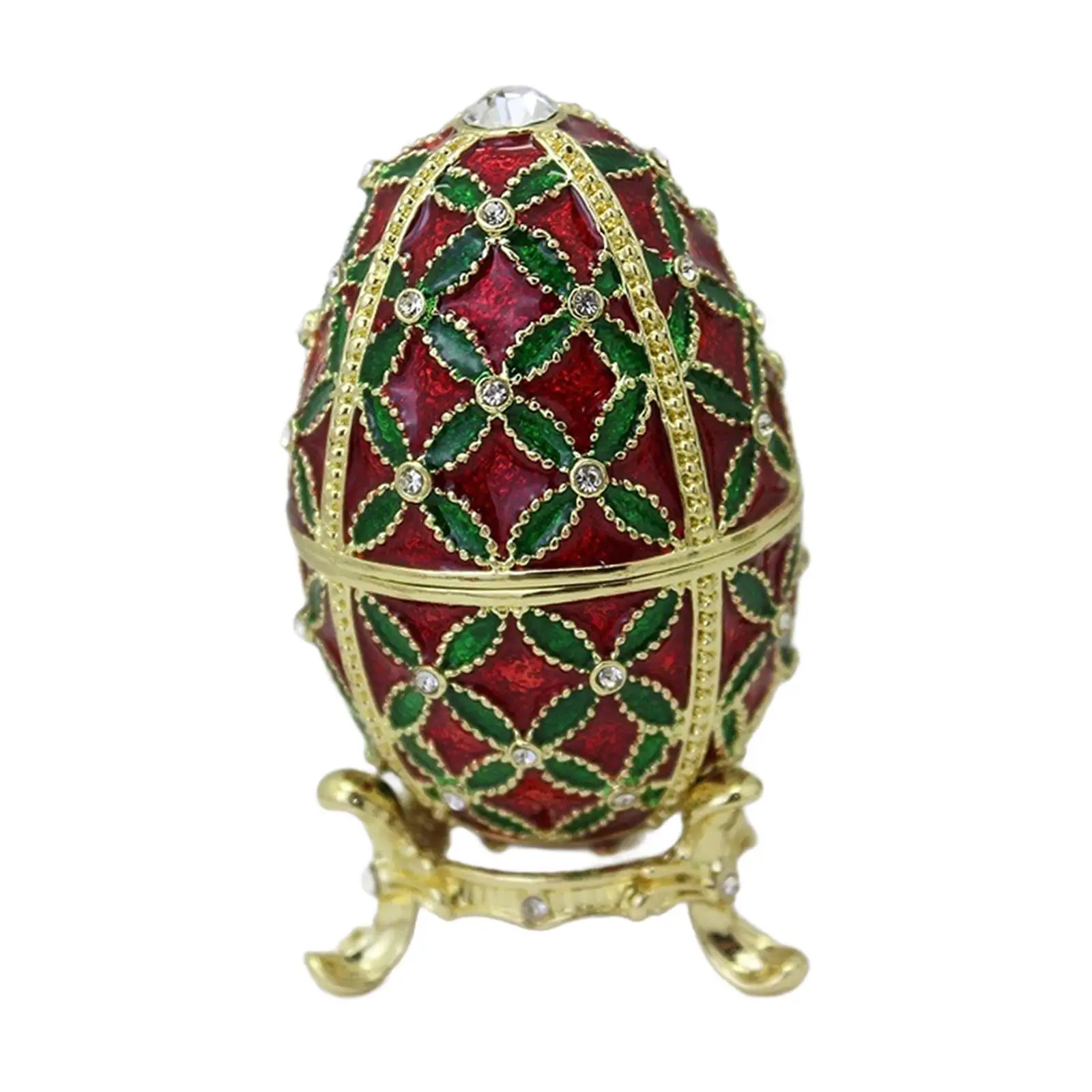 Easter Egg Trinket Box Vintage Design Decoration Faberge Egg Jewelry Holder