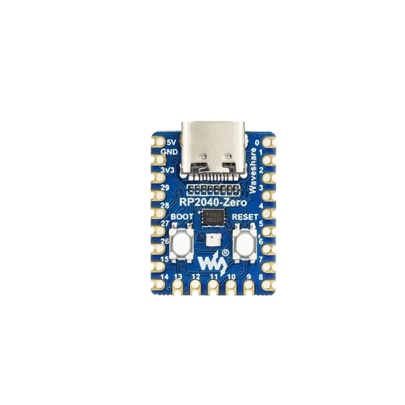 RP2040 zero microcontroller PICO development board dual core processor compatible with Raspberry Pi with pin bank