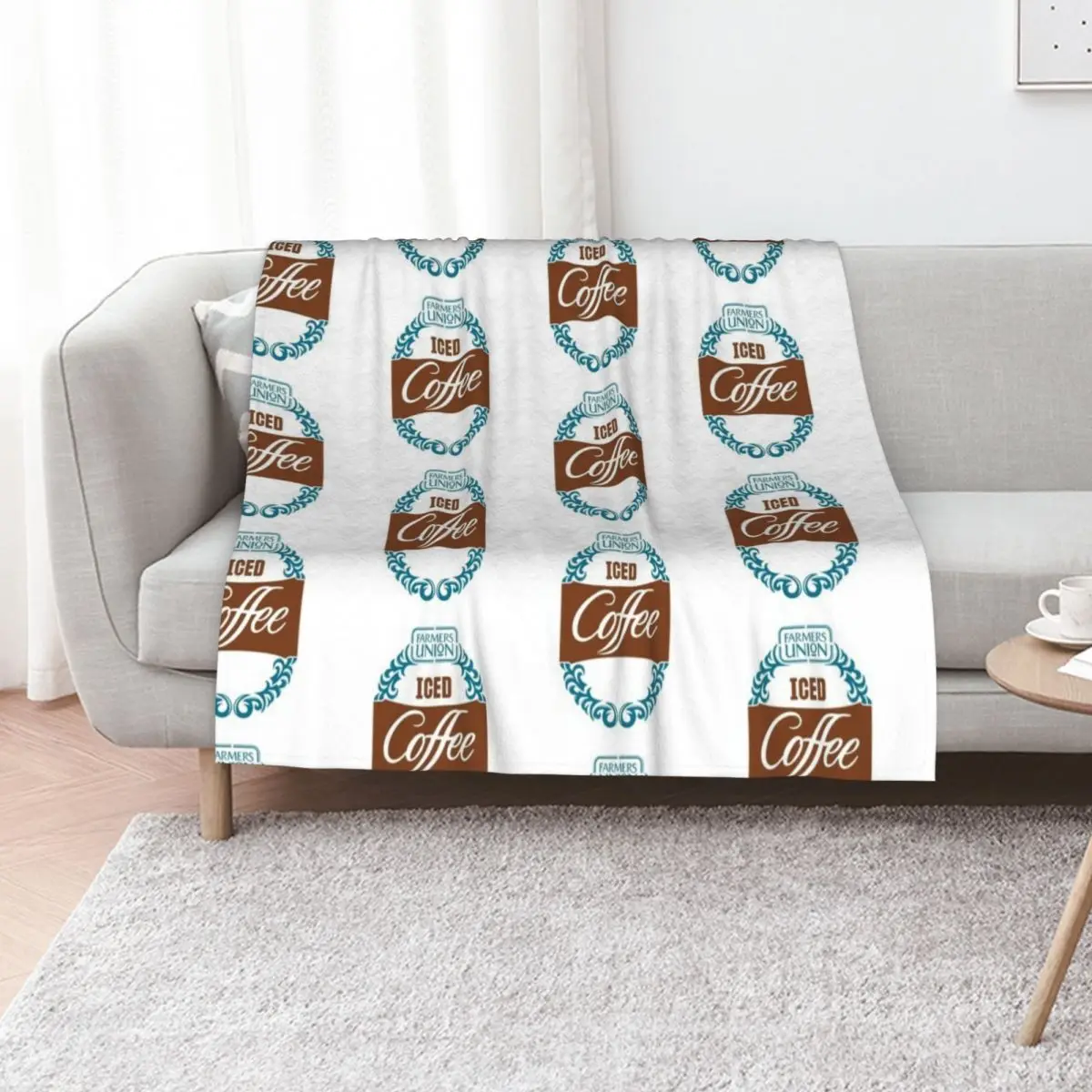 Farmers Union Iced Coffee Support Throw Blanket for winter Decorative Sofas Decoratives Single Vintage heavy to sleep Blankets