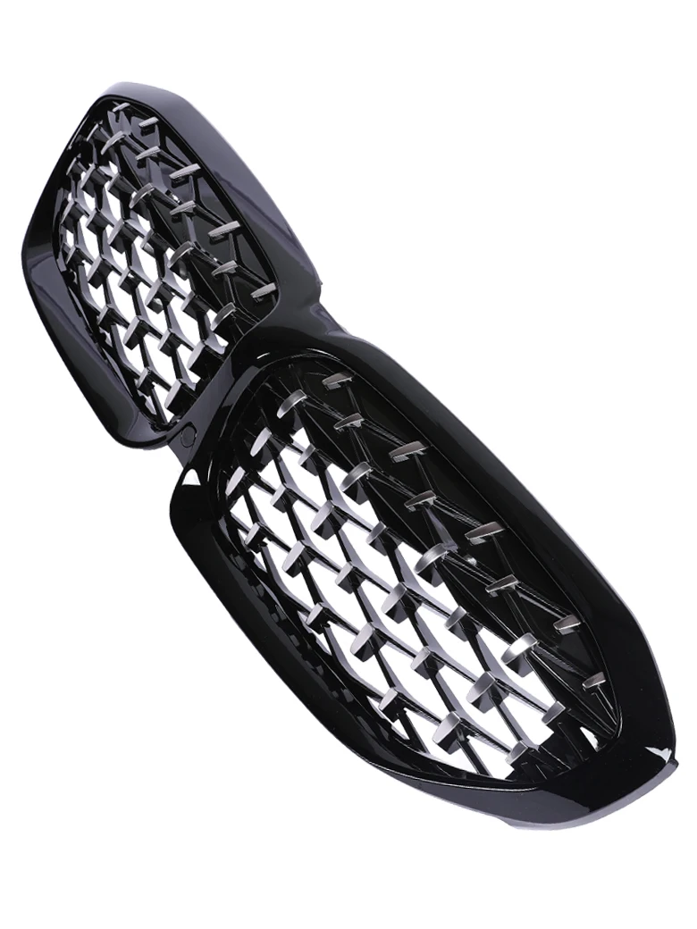 Front Bumper Kidney Diamond Grill Kindey M Color Grille Cover Exterior Parts Car Accessories For BMW 3 Series G20 G21 2019-2023