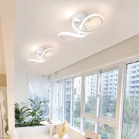 LED Aisle Ceiling Lights Modern Chandelier Three Colors Lamp Minimalist Lamps For Bedroom Light Surface Installation Dining Room 4