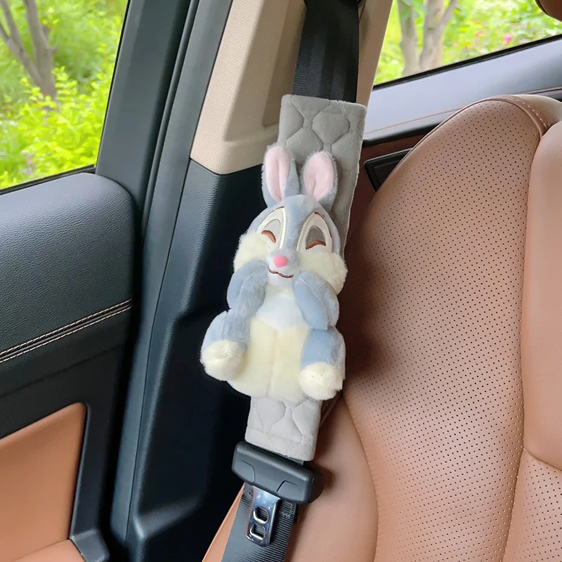 Disney Thumper Bunny Bonnie Rabbit Plush Toy Anime Disney Series Car Seat Belt Tissue Box Protective Cover Easy To Clean Kawaii