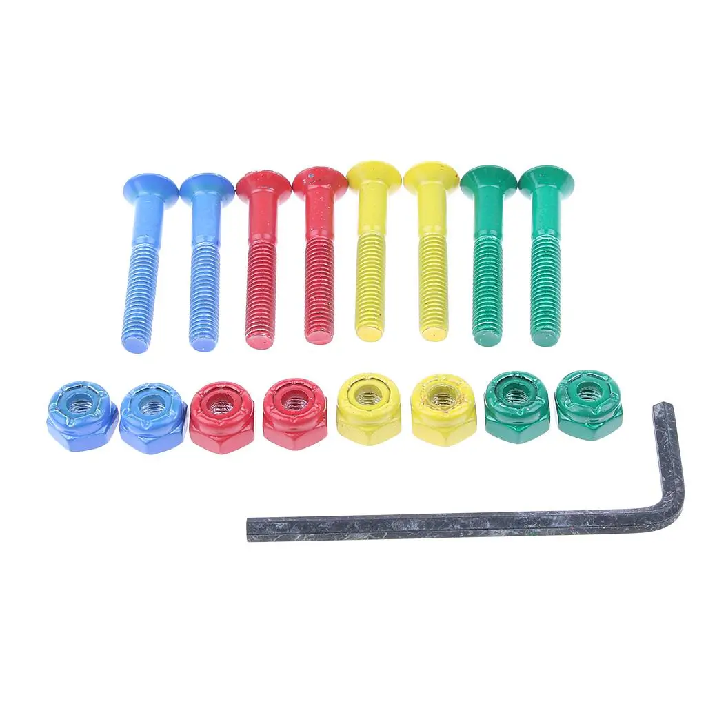 conjunto-de-8-pecas-de-ferragens-de-substituicao-para-montagem-de-skate-parafusos-para-longboard-porcas-de-travamento-com-chave-ferramenta-multicolorida