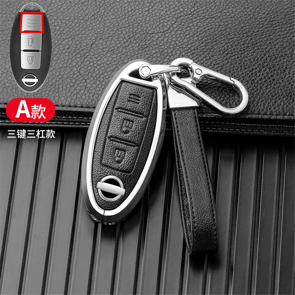 

Car Key Cover Case Shell For Nissan Juke Leaf Micra K12 Note Patrol Qashqai J11 J10 Tiida Versa X-trail T32 Infiniti Accessories