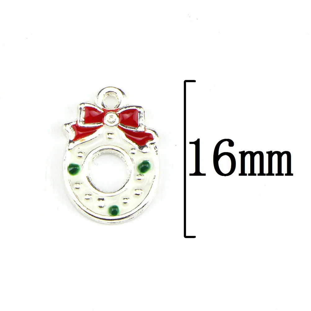 

20pcs Oil Drip Charms Alloy Pendants For Diy Jewelry Making Necklace Bracelet Christmas Gift Pendant Set Craft Projects