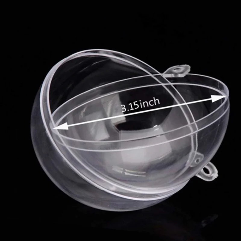Pack Of 10 PCS Acrylic Clear Bobo Balloons 4cm 5cm 6cm 7cm 8cm 10cm Transparent Balloons DIY Party Decoration