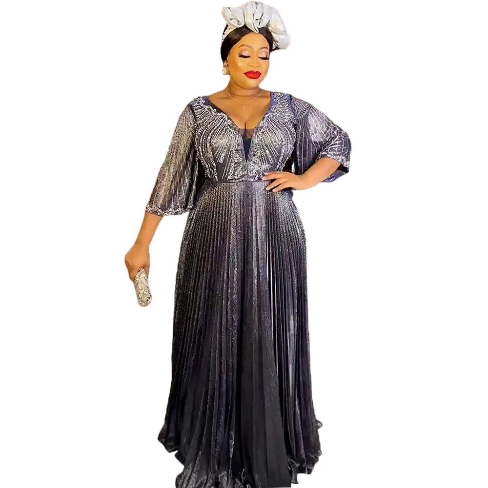 

Plus Size African Party Long Dresses for Women 2025 New Dashiki Ankara Wedding Evening Gowns Turkey Outfits Robe Africa Clothing