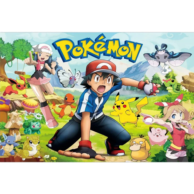 Pokemon Verjaardagsfeestje Decoratie Pikachu Lightning Nieuwe Ballon Set Kid Event Supplies Wegwerp Servies Banner Masker Achtergrond