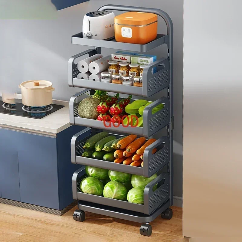 

Cabinets 3 Tier Rolling Utility Cart Food Mobile Tea Snack Serving Cart Tray Bakers Rack Moveis De Cozinha Dining Room Sets