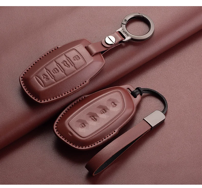 Leder Auto Smart Key Fall Abdeckung für Haval Great Wall Hover h1 h4 h6 h7 h9 f5 f7 h2s GMW Jolion 2022 Dargo Schutz Schlüssel anhänger – Detail 11