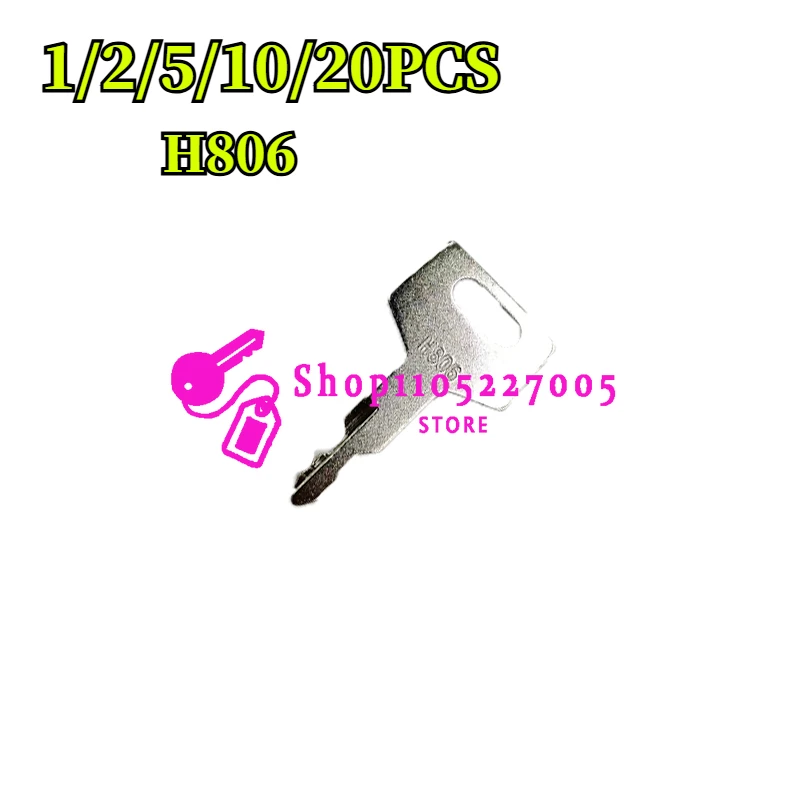 1/2/5/10/20PCS H806 Key for Takeuchi Excavator Track Loader BU1698X2 Open Door Lock Key