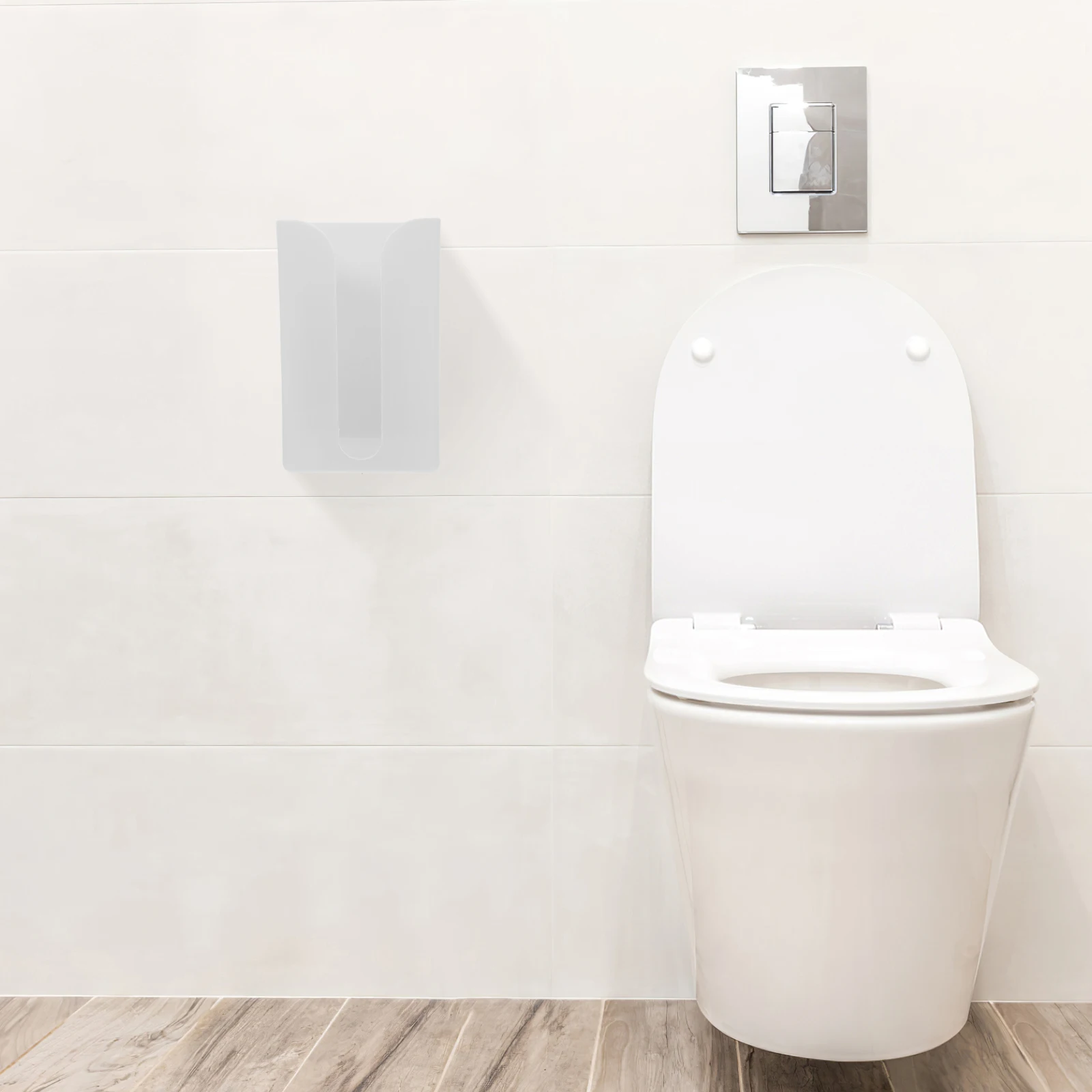 

2 Pcs Wall Mounted Tissue Box Home Paper Towel Dispenser Toilet Napkin Holder Plastic