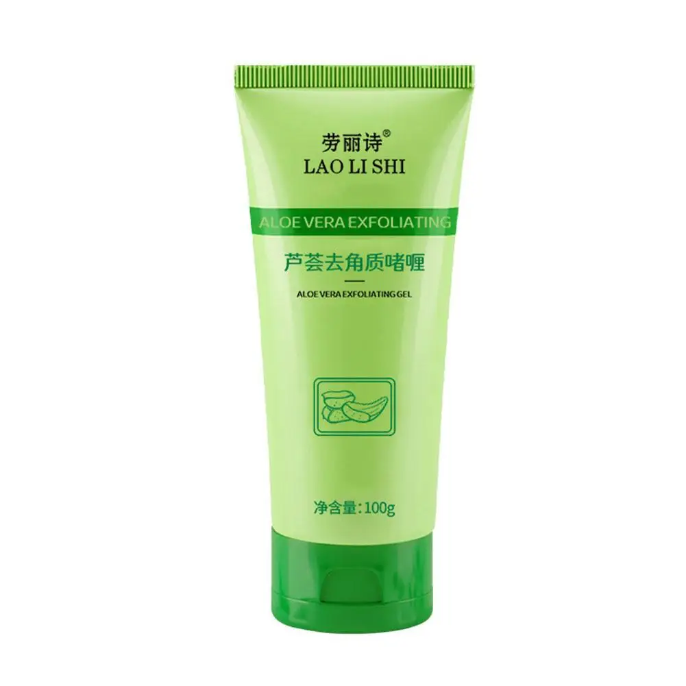 Peeling Aloe Vera Gel Szybko złuszczający peeling do twarzy Dokładne czyszczenie Złuszczanie twarzy dla wszystkich rodzajów skóry Gładkie nawilżanie A1J5