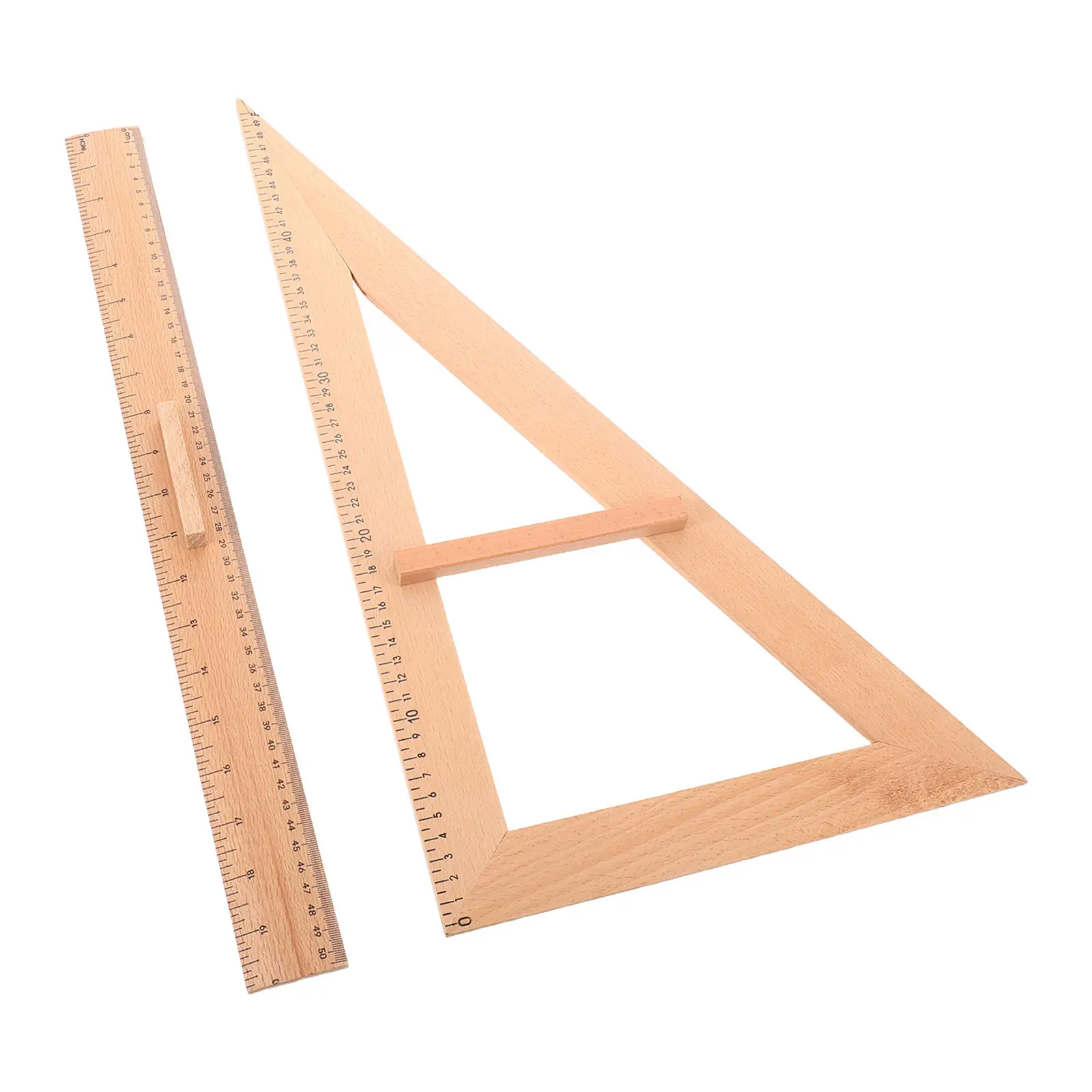 precision-stainless-steel-triangle-ruler-tool-drafting-drawing-halloween-christmas-carpenter-ruler-carpenter-rulers-2pcs