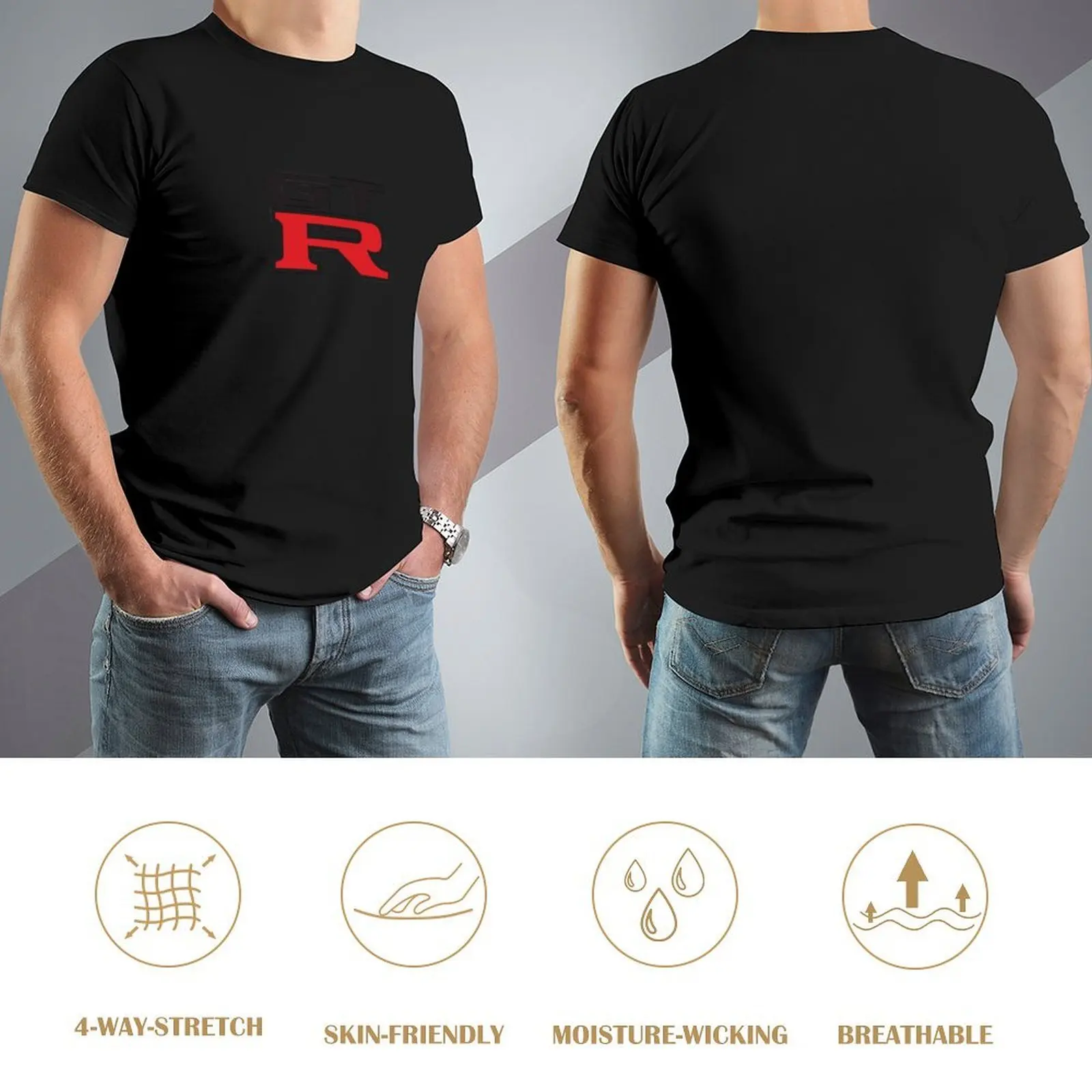 تي شيرت بشعار GTR قمصان أنيمي أشياء ملابس الشارع مجموعة قمصان رجالي