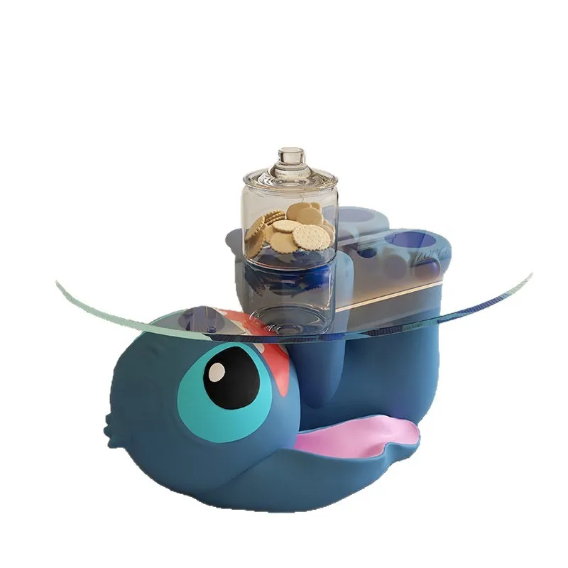 

Stitch living room sofa coffee table, movable small table floor ornament