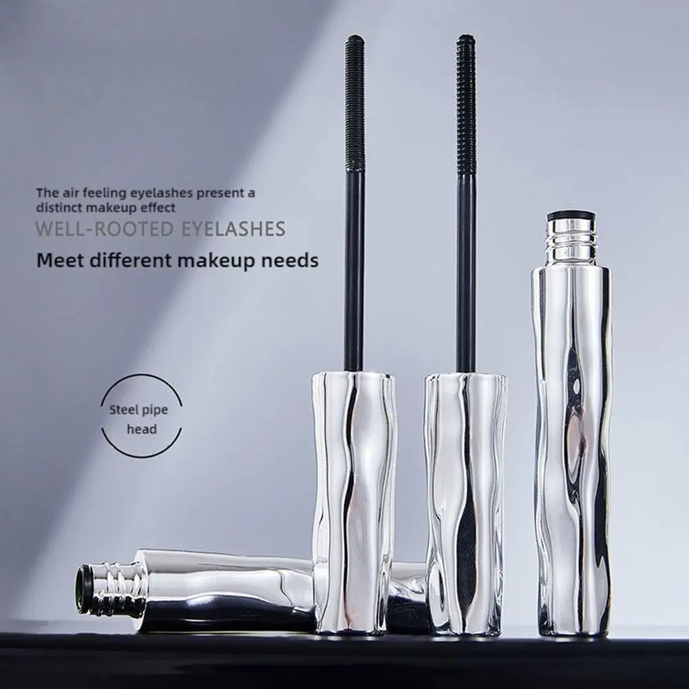 ZkYo Steel Tube Mascara Primer Waterproof Proof Eyelash Makeup Long Lasting Curling Lengthening Smudge Curling Non-Clumping