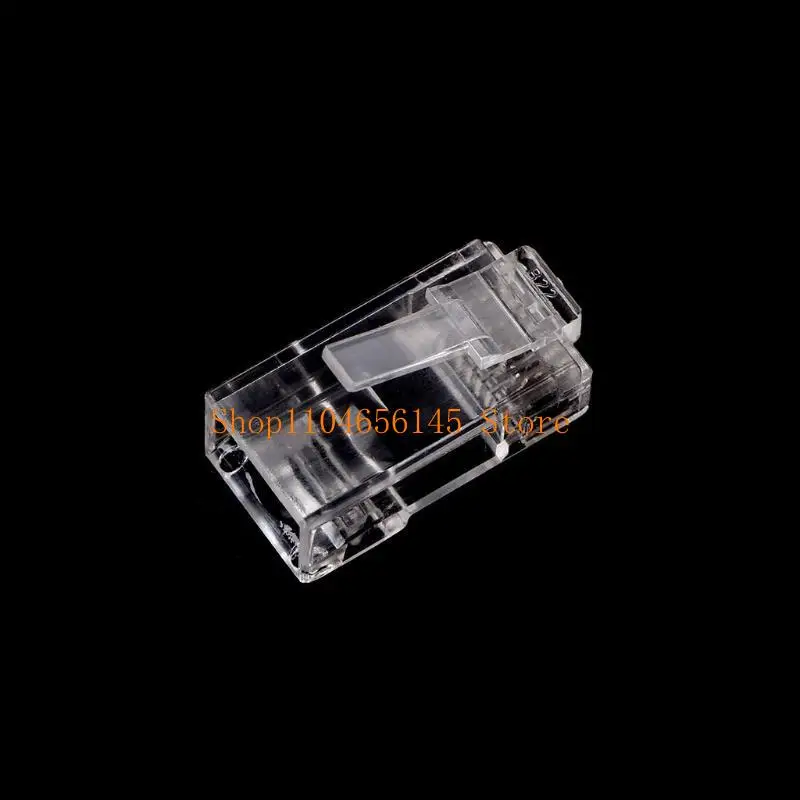 

RJ45 Cat6 Pass Through Connectors Crimp Modular Plug for Solid or Stranded UTP Network Cable Male Ethernet Connector End