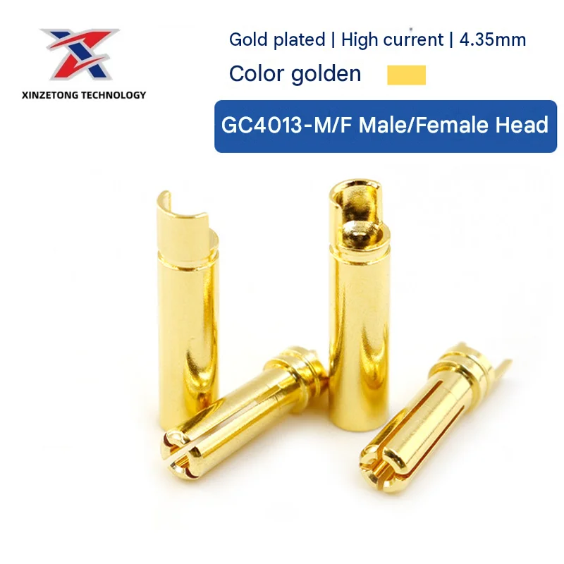Amass GC4013-M/F Genuine 4.0mm Banana Plug Connector for RC Models (Motors & ESCs)